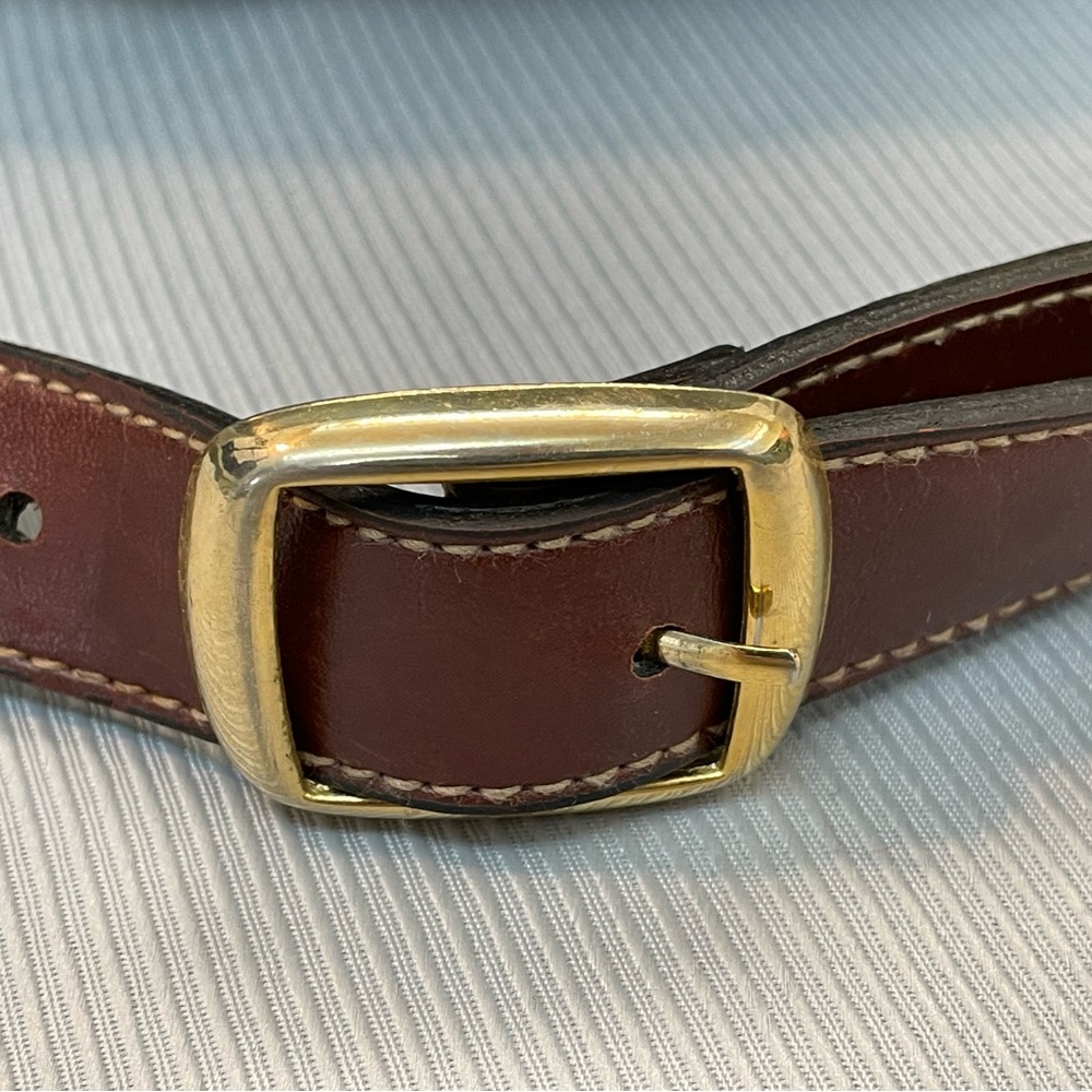 Vintage Carryland leather purse navy/brown - Picture 6 of 16